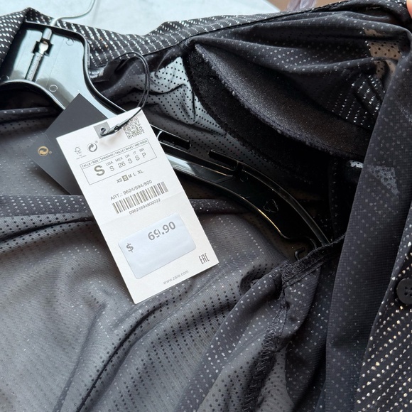 zara shiny wrap dress size s - Picture 3 of 7